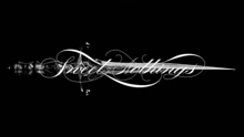 a black and white image of a sword with the word nothings written on it .