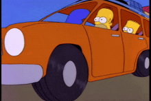 The Simpsons Car GIF