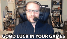 Good Luck In Your Games William Newberry GIF - Good Luck In Your Games William Newberry Smite GIFs