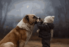 Dog Hug GIF - Dog Hug Kid GIFs