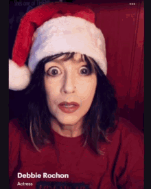 Debbie Rochon Merry Christmas GIF - Debbie Rochon Merry Christmas Santa Claws GIFs