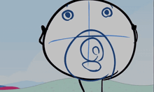 a drawing of a heart with a face and a smiley face