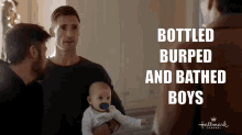 Three Wisemen And A Baby Andrew Walker GIF - Three Wisemen And A Baby Andrew Walker Taking Care Of Baby GIFs