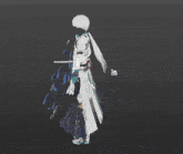 a man and a woman are standing next to each other in a video game scene