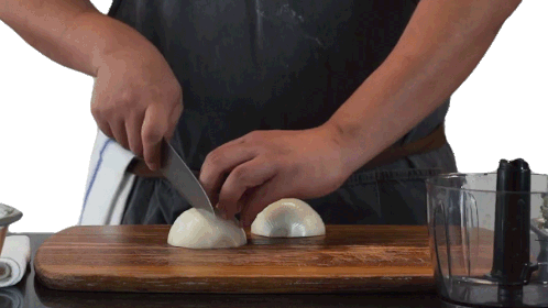 Chopping Onion Two Plaid Aprons Sticker