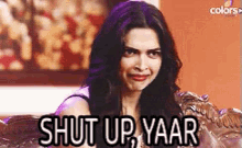 Shut Up, Yaar GIF - Deepika Shutupyaar Bollywood GIFs