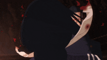 a drawing of a person with blood coming out of their eyes