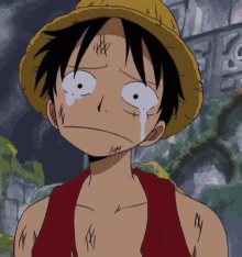 Luffy One Piece Luffy GIF - Luffy One Piece Luffy Sad GIFs