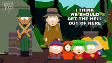 I Think We Should Get The Hell Out Of Here Kyle Broflovski GIF