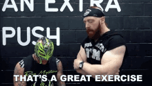 Thats A Great Exercise Sheamus GIF - Thats A Great Exercise Sheamus Rey Mysterio GIFs