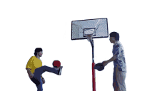 basketball pass head shoot partner