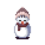 Effects Hat And Scarf Snowman Yume Nikki Sticker - Effects Hat And Scarf Snowman Yume Nikki Stickers