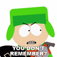 you dont remember kyle broflovski south park s3e11 starvin marvin in space
