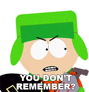 You Dont Remember Kyle Broflovski Sticker - You Dont Remember Kyle Broflovski South Park Stickers