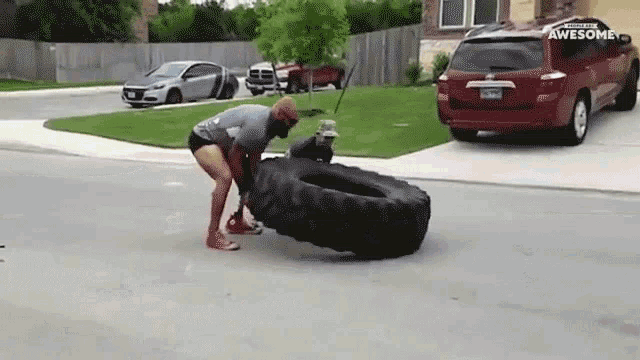 Big tire to flip hot sale