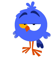 bluebird bird cute bird thumbs down hell no