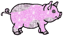 glitter pig sparkle