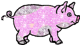 Glitter Pig Sticker - Glitter Pig Sparkle Stickers