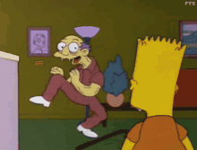 Abuelos GIF - Bart Simpson Old Man Dancing The Simpsons GIFs