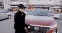 Taehyung Car GIF - Taehyung Car Taehyungwalkingtocar GIFs