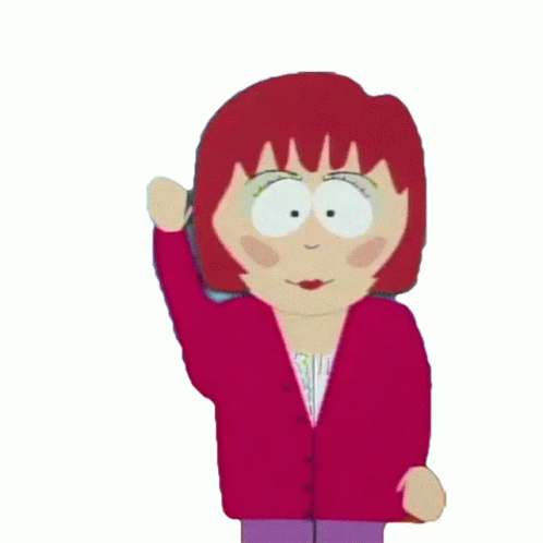 Waving Kathie Lee Gifford Sticker - Waving Kathie Lee Gifford South Park -  Discover & Share GIFs