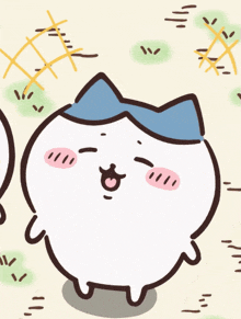 a white cat with a blue bow on its head