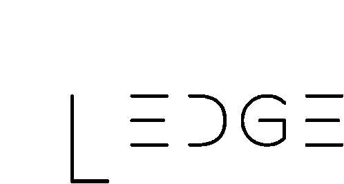 Ledge Logo Sticker - Ledge Logo Fashion Stickers