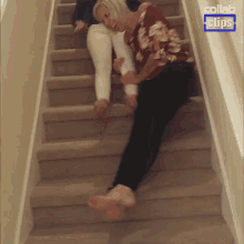 Stair Slide Laughing GIF - Stair Slide Laughing Haha GIFs