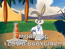 Bugs Bunny Good Morning GIF - Bugs Bunny Good Morning I Luv U Baby Girl GIFs