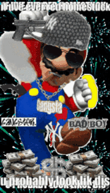 Homestuck Meme GIF - Homestuck Meme Gangsta Mario GIFs