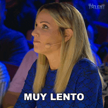 Muy Lento Edurne GIF - Muy Lento Edurne Got Talent España GIFs