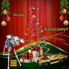 Boldog Karácsonyt Christmas Tree GIF - Boldog Karácsonyt Christmas Tree Merry Christmas GIFs
