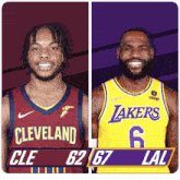 Cleveland Cavaliers (62) Vs. Los Angeles Lakers (67) Half-time Break GIF - Nba Basketball Nba 2021 GIFs