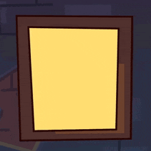 a cartoon drawing of a window with a shadow on it
