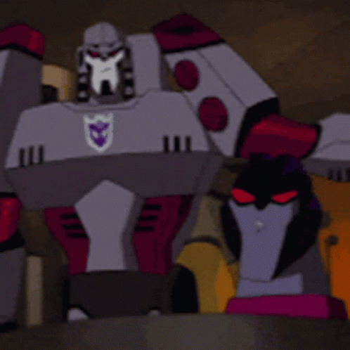 Transformers Animated Megatron GIF - Transformers Animated Megatron Head  Slap - Discover & Share GIFs