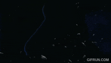a gif from gifrun.com shows a lightning storm