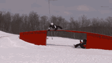 Snowboard Grind Red Bull GIF