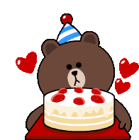 Happy Birthday Brown Sticker - Happy Birthday Brown Birthday Cake Stickers