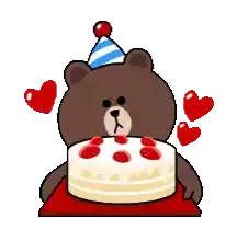 Happy Birthday Brown Sticker - Happy Birthday Brown Birthday Cake Stickers