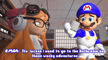 Smg4 Its Incase I Need To Go To The Bathroom GIF - Smg4 Its Incase I Need To Go To The Bathroom On These Wacky Adventures GIFs