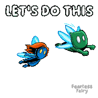 a cartoon of a fairy with the words let 's do this