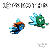 a cartoon of a fairy with the words let 's do this
