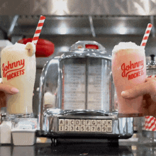 Johnny Rockets Milkshake GIF - Johnny Rockets Milkshake Cheers GIFs