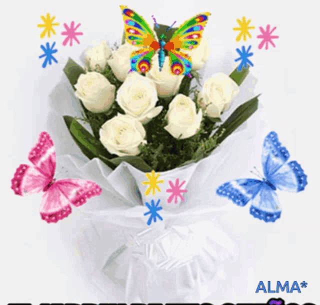 Flores Mariposas GIF - Flores Mariposas Flowers - Discover & Share GIFs