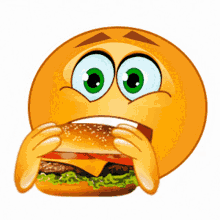 Eating Burger Emoji GIF - Eating Burger Emoji Chomp GIFs