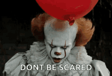 pennywise evil smile it movie it movie gifs grin