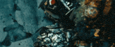 a robot is being destroyed by fire and smoke