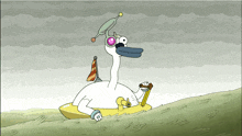 Pawn Swan Adventure Time GIF - Pawn Swan Adventure Time Finger GIFs