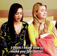 Glee Santana Lopez GIF - Glee Santana Lopez I Think I Know How To Make You Feel Better GIFs