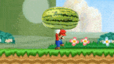Mario Watermelon GIF - Mario Watermelon Toad GIFs